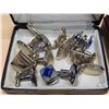 Image 3 : Men’s Stainless 9.5” Bracelet, (8) Pair Cufflinks, Bolo Tie