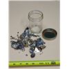 Image 5 : Lot of Misc. Jewelry Parts & Pieces (inc. Jar of Single Earrings, Earring Backs, Broken Pieces, Bead