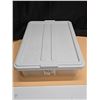 Image 5 : Plastic Storage Container Lot ** Large Bin Lid DOES NOT FIT bin properly