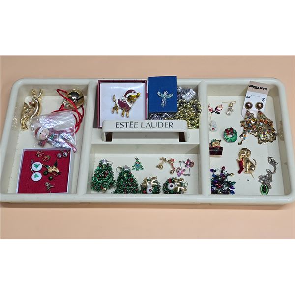 Misc. Christmas Costume Jewelry Lot