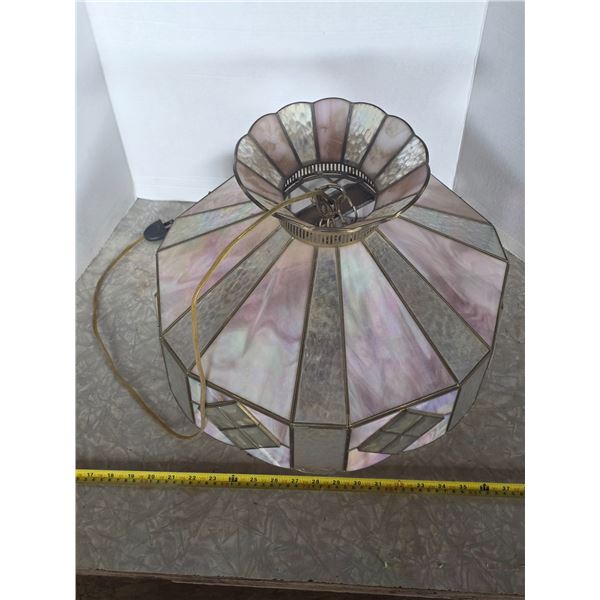 Stained glass chandelier- 18" by 14"H