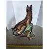 Image 3 : Large chalkware dog lamp- untested