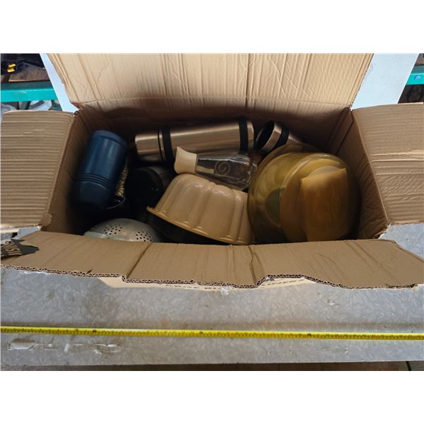 Box of kitchenware