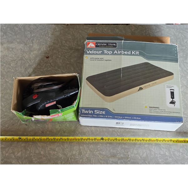 Air mattress and air pump- untested