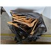 Image 1 : Bag full of wooden coat hangers