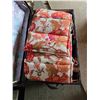 Image 4 : Red and black storage chest with pillows- 36" by 23" by 25"H