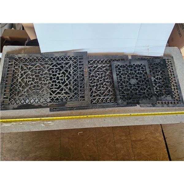 Various metal grates