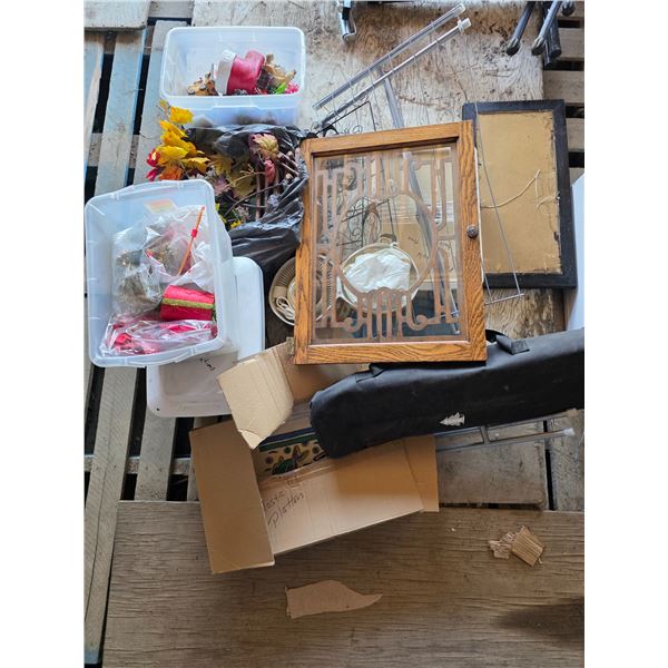 Lot of misc items- picture, décor