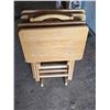 Image 1 : 4 tv trays and stand