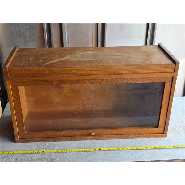 Vintage bakers display cabinet- 34" by 11" by 18"H