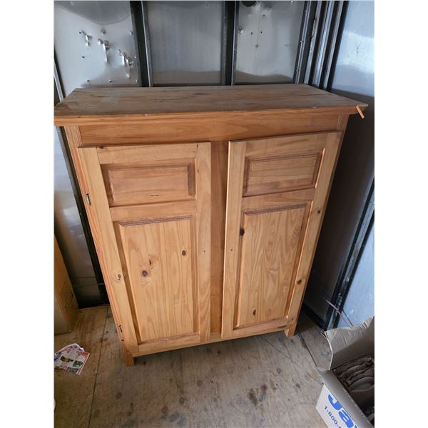 Wooden storage cabinet- 43" by 20"by 55"H