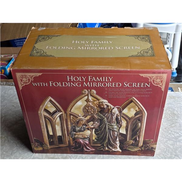 Holy family décor piece - new in box