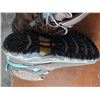 Image 3 : Small wood storage bench and shoes- 30" by 14" by 19"H