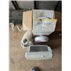 Image 2 : Lot of misc items- heater, fan