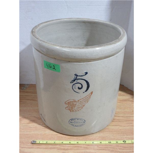 Number 5 Red Wing Crock *No Cracks or Chips*