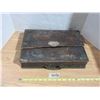 Image 1 : Old Wood Storage Box 10'' By 15'' with 2 keys Seactor Name Tag *Broken Lid*