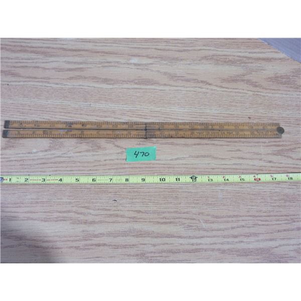RaBone Wooden Fold Out Ruler 36''