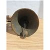 Image 2 : Vintage Cast Iron Dinner Bell with Bracket Hanger Deer 8'' By 16'' Tall Original Noise Maker
