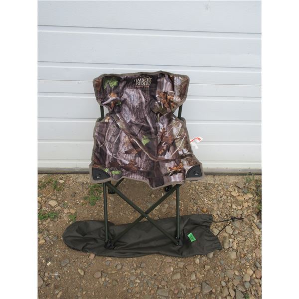 (1)Timber Ridge Hunting Gear Folding Camo Chair with Bag Unlimited Unused