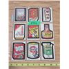 Image 1 : (9) 1980 Topp Wacky Pack Chewing Gum Sticker Cards