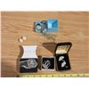 Image 1 : Pearl Earring and Pins, and Filigree Bold Bracelet Umbrella, and Misc