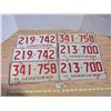 Image 1 : (3) Pairs 1975 License Plates Sask