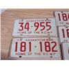 Image 2 : (5) License Plate (2) 1973 and (3) 1975 License Plates *(1) Pair*