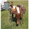 Image 1 : Saddlesmith Roping Saddle With Cinches and Stand