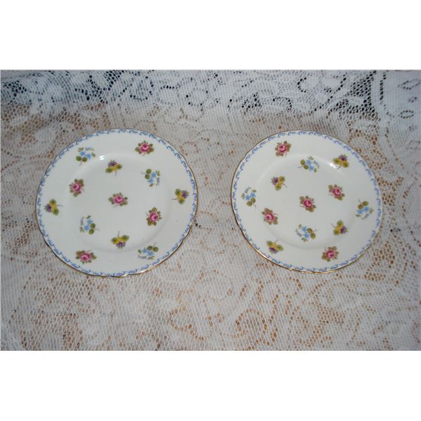 Matching Pair Of Small Shelley China Plates