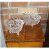 Image 1 : Pair Footed Crystal Bowls