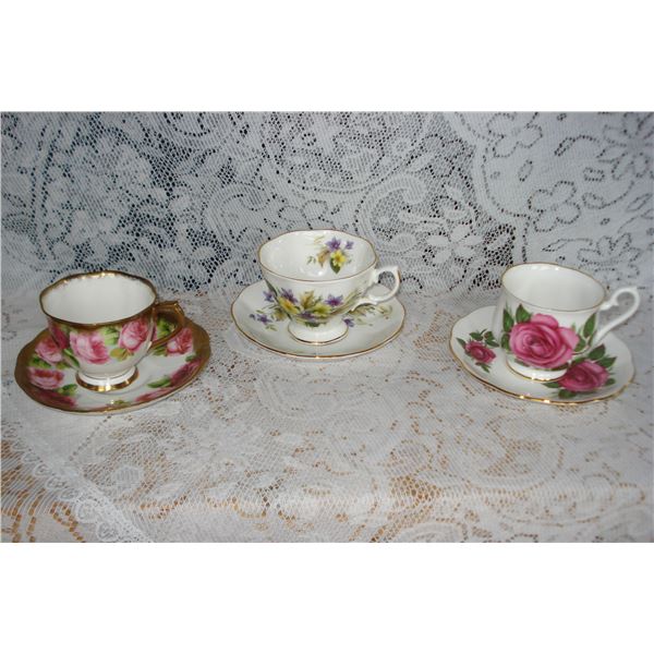 3 Royal Albert Teacups