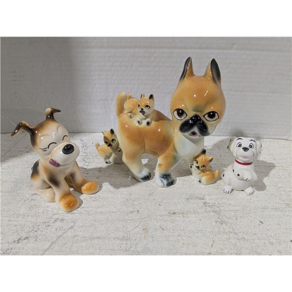 Porcelain/Ceramic Ornaments, dogs, animation style