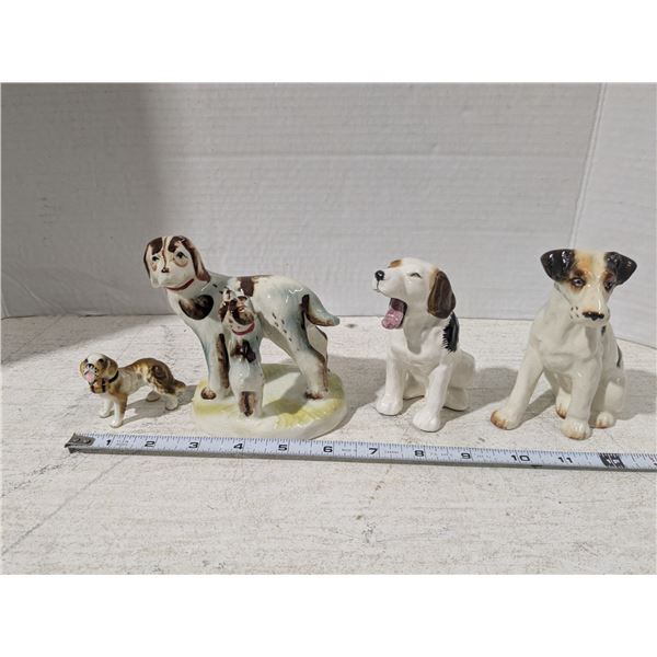 Porcelain/Ceramic Ornaments, dogs, beagles/hounds