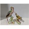Image 1 : Porcelain/Ceramic Ornaments, birds with real feathers