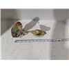 Image 5 : Porcelain/Ceramic Ornaments, birds with real feathers