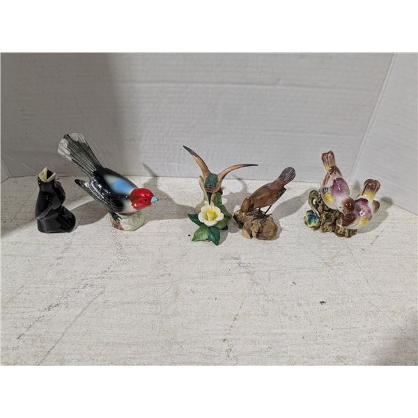 Porcelain/Ceramic Ornaments, mixed birds