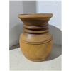 Image 2 : Lathe turned wood vase and candy dish