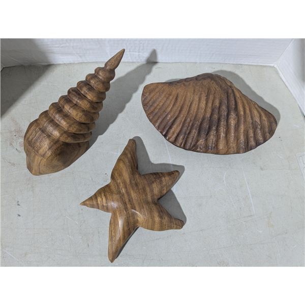 Wood Carvings, sea life