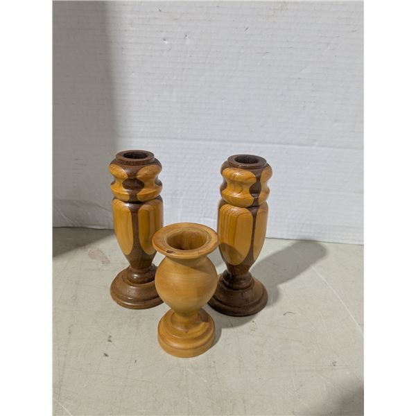 Wood Carvings, candle holders