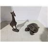 Image 1 : Wood Carvings, turtle with giraffe
