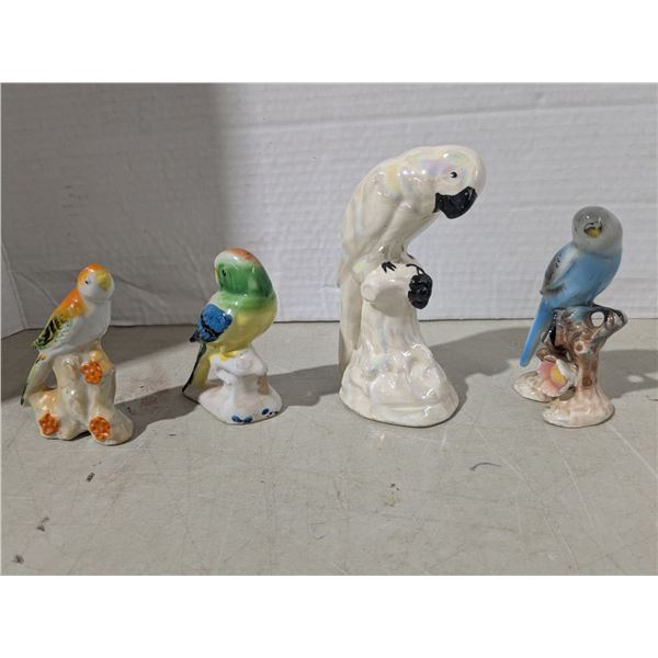 Porcelain/Ceramic ornaments, tropical birds