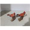 Image 1 : Carved wood Cardinals