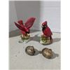 Image 1 : Porcelain/Ceramic ornaments, cardinals and grouse
