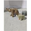 Image 2 : Stone and metal elephant ornaments