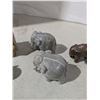 Image 3 : Stone and metal elephant ornaments
