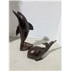 Image 1 : Carved wood décor, dolphin and whale