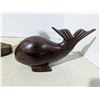 Image 2 : Carved wood décor, dolphin and whale