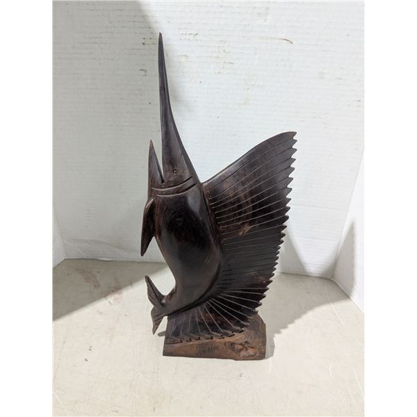 Carved wood décor, Sailfish/Marlin