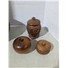 Image 2 : Wood containers with lids