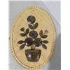 Image 2 : Carved wood décor, wall décor, (ceramic horses)
